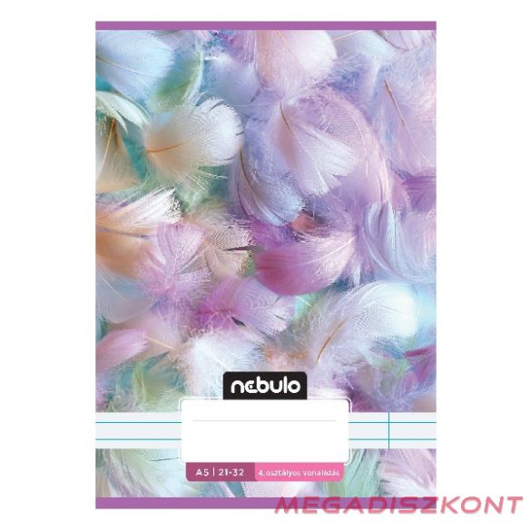 Füzet vonalas NEBULO A/5 32 lapos 21-32 4-8.osztályos Cuki I. 16 darabos
