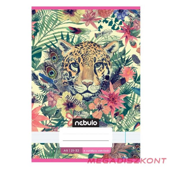 Füzet vonalas NEBULO A/5 32 lapos 21-32 4-8.osztályos Cuki II. 16 darabos