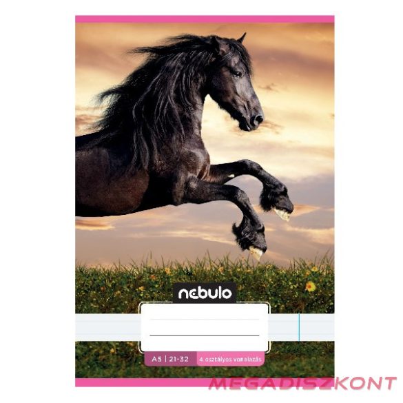 Füzet vonalas NEBULO A/5 32 lapos 21-32 4-8.osztályos Cuki II. 16 darabos