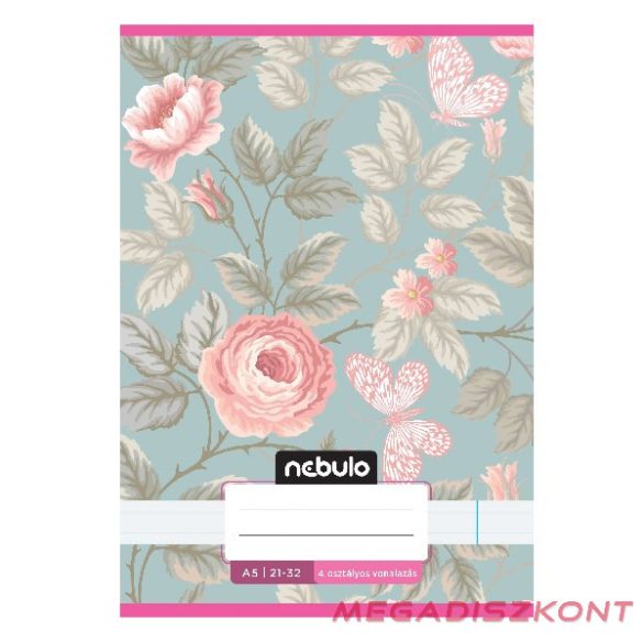 Füzet vonalas NEBULO A/5 32 lapos 21-32 4-8.osztályos Cuki II. 16 darabos