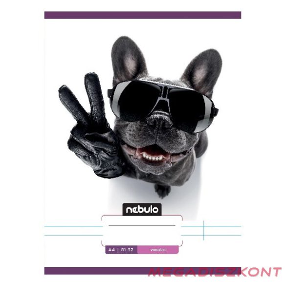 Füzet vonalas NEBULO A/4 32 lapos 81-32 L-Design 12 darabos