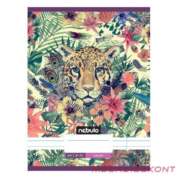 Füzet vonalas NEBULO A/4 32 lapos 81-32 L-Design 12 darabos