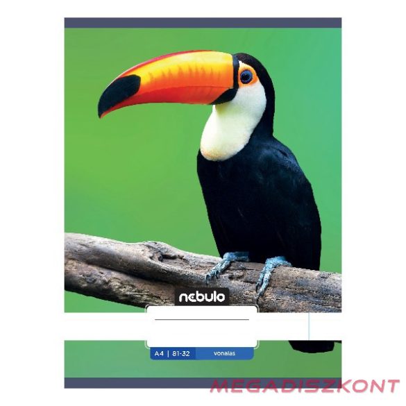 Füzet vonalas NEBULO A/4 32 lapos 81-32 Állatok 12 darabos