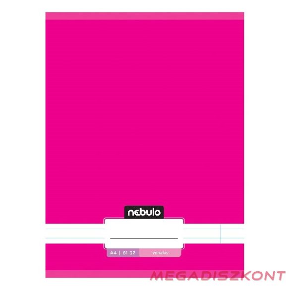 Füzet vonalas NEBULO A/4 32 lapos 81-32 Monochrome és Gradient lányos 12 darabos