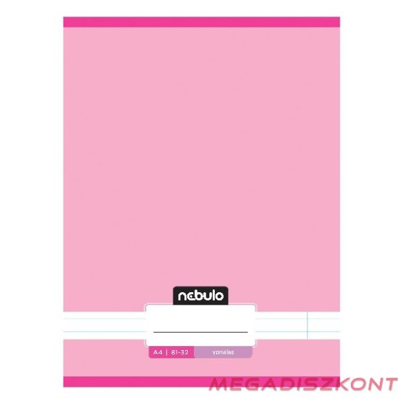 Füzet vonalas NEBULO A/4 32 lapos 81-32 Monochrome és Gradient lányos 12 darabos