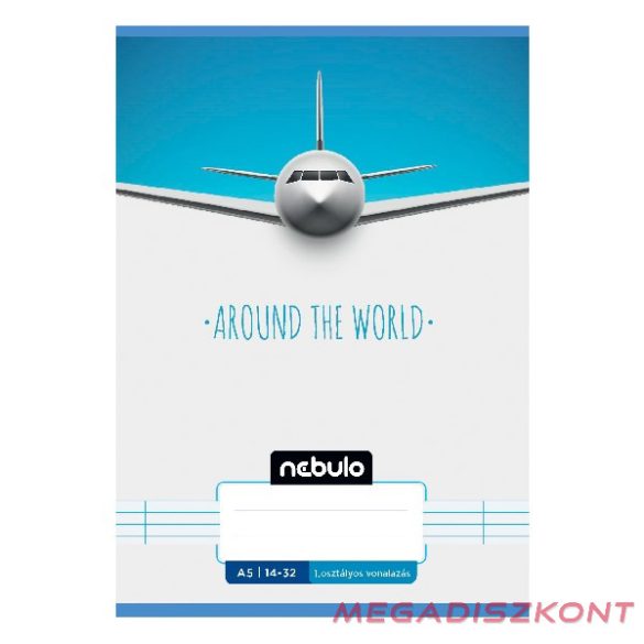 Füzet vonalas NEBULO A/5 32 lapos 14-32 1.osztályos Vagány 16 darabos