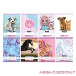 Füzet vonalas NEBULO A/5 32 lapos 14-32 1.osztályos Cuki 16 darabos