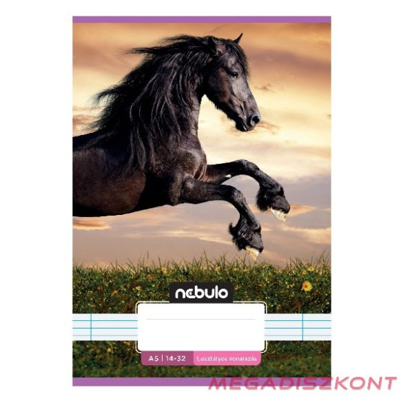 Füzet vonalas NEBULO A/5 32 lapos 14-32 1.osztályos Cuki 16 darabos
