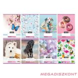 Füzet vonalas NEBULO A/5 32 lapos 16-32 2.osztályos Cuki 16 darabos