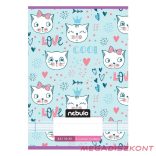 Füzet vonalas NEBULO A/5 32 lapos 16-32 2.osztályos Cuki 16 darabos