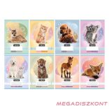 Füzet vonalas NEBULO A/5 32 lapos 16-32 2.osztályos Állatok 16 darabos