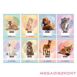   Füzet vonalas NEBULO A/5 32 lapos 16-32 2.osztályos Állatok 16 darabos