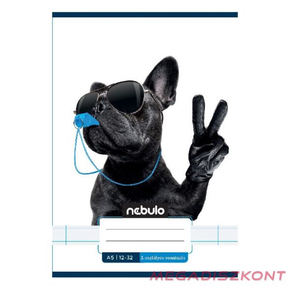 Füzet vonalas NEBULO A/5 32 lapos 12-32 3.osztályos Vagány 16 darabos