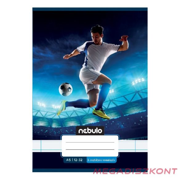Füzet vonalas NEBULO A/5 32 lapos 12-32 3.osztályos Vagány 16 darabos
