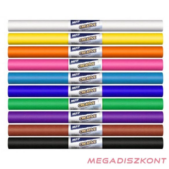 Krepp papír 50x200cm mix vegyes alapszínek 10 darabos