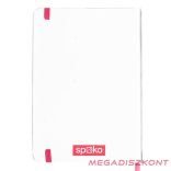 Jegyzetfüzet vonalas SPOKO A/5 96 lapos gumis keményfedeles nagy szív