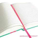 Jegyzetfüzet vonalas SPOKO A/5 96 lapos gumis keményfedeles kicsi szív