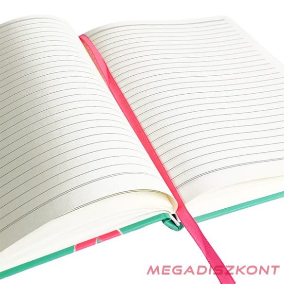 Jegyzetfüzet vonalas SPOKO A/5 96 lapos gumis keményfedeles kicsi szív