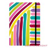 Jegyzetfüzet vonalas SPOKO A/5 96 lapos gumis keményfedeles rózsaszín ecset