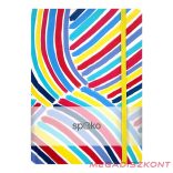 Jegyzetfüzet vonalas SPOKO A/5 96 lapos gumis keményfedeles kék ecset