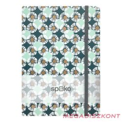   Jegyzetfüzet vonalas SPOKO A/5 96 lapos gumis keményfedeles margaréta