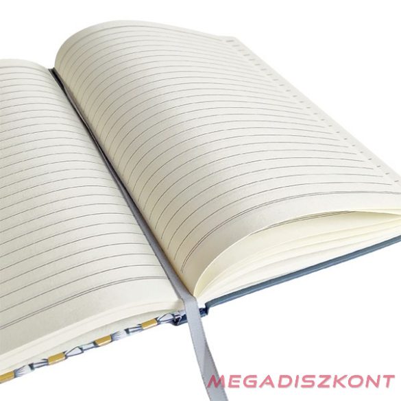 Jegyzetfüzet vonalas SPOKO A/5 96 lapos gumis keményfedeles margaréta