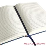 Jegyzetfüzet vonalas SPOKO A/5 96 lapos gumis keményfedeles virágok