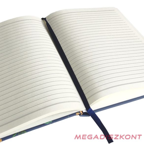 Jegyzetfüzet vonalas SPOKO A/5 96 lapos gumis keményfedeles virágok