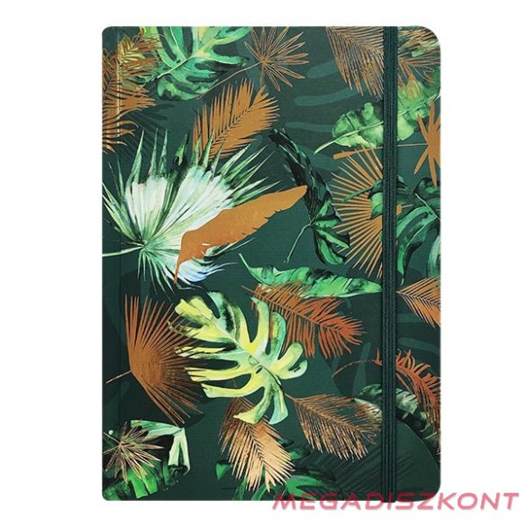 Jegyzetfüzet vonalas SPOKO A/5 96 lapos gumis keményfedeles levelek