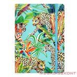 Jegyzetfüzet vonalas SPOKO A/5 96 lapos gumis keményfedeles gepárd