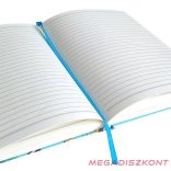 Jegyzetfüzet vonalas SPOKO A/5 96 lapos gumis keményfedeles gepárd