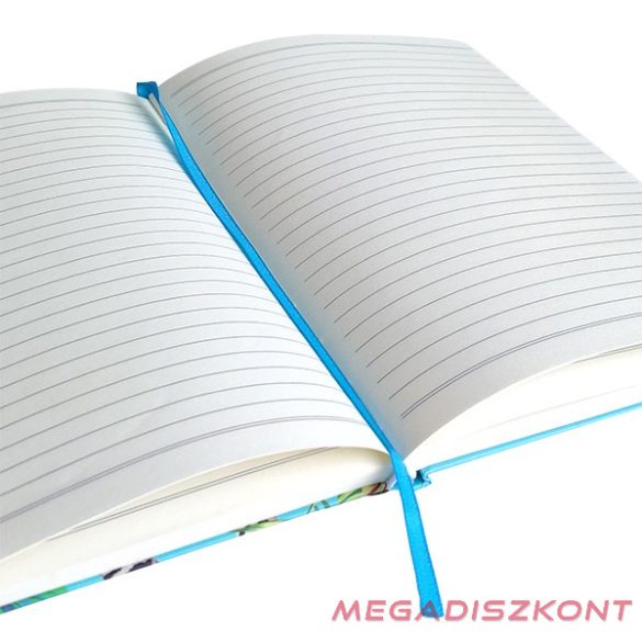 Jegyzetfüzet vonalas SPOKO A/5 96 lapos gumis keményfedeles gepárd