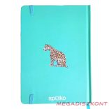 Jegyzetfüzet vonalas SPOKO A/5 96 lapos gumis keményfedeles gepárd