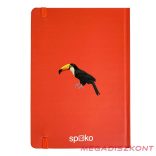 Jegyzetfüzet vonalas SPOKO A/5 96 lapos gumis keményfedeles tukán