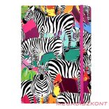 Jegyzetfüzet vonalas SPOKO A/5 96 lapos gumis keményfedeles zebra