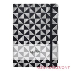   Jegyzetfüzet vonalas SPOKO A/5 96 lapos gumis keményfedeles mozaik