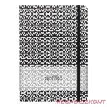 Jegyzetfüzet vonalas SPOKO A/5 96 lapos gumis keményfedeles háromszög