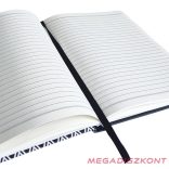 Jegyzetfüzet vonalas SPOKO A/5 96 lapos gumis keményfedeles háromszög