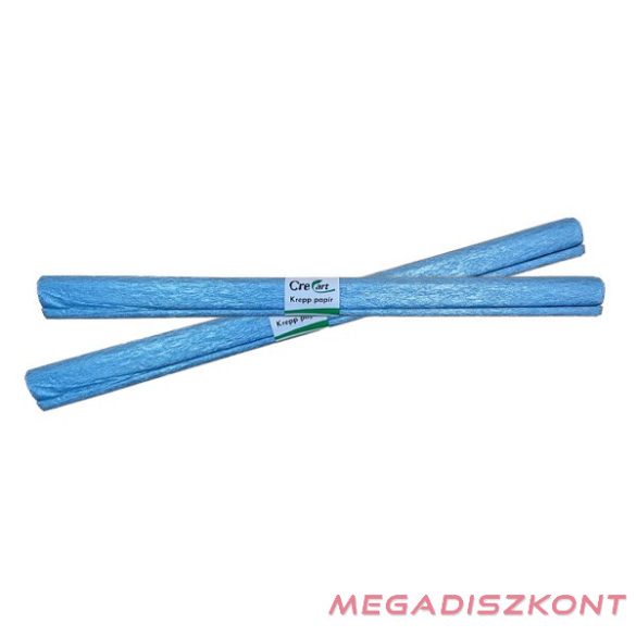 Krepp papír 50x200cm gyöngyház kék