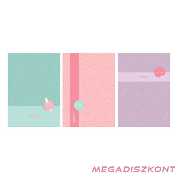 Füzet kockás STREET A/4 42 lapos Unique