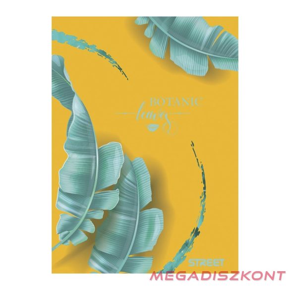 Füzet vonalas STREET A/4 54 lapos Botanic margóval