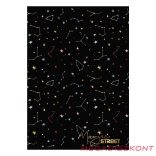 Füzet vonalas STREET A/4 54 lapos Black&Gold margóval