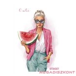 Füzet vonalas STREET A/4 54 lapos Cute margóval