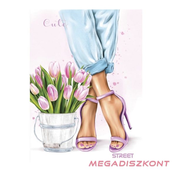 Füzet vonalas STREET A/4 54 lapos Cute margóval