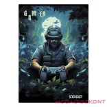 Füzet vonalas STREET A/4 54 lapos Gaming margóval