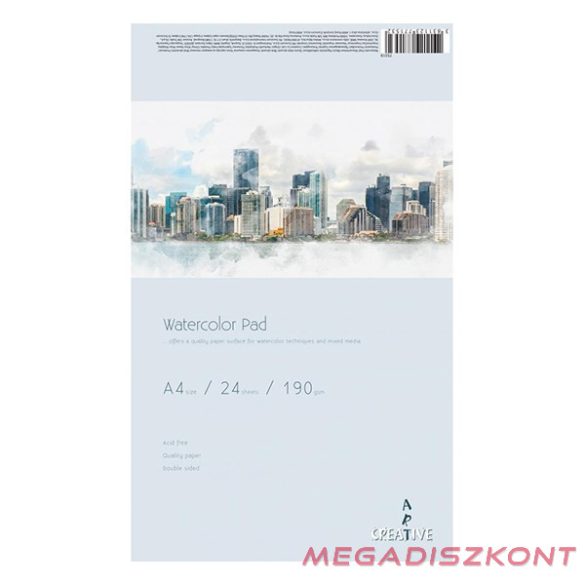 Akvarell rajztömb CREATIVE A/4 190 g 24 íves
