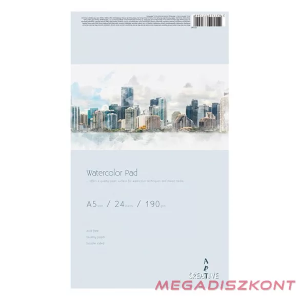 Akvarell rajztömb CREATIVE A/5 190 g 24 lapos