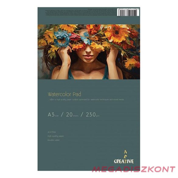 Akvarell rajztömb CREATIVE A/3 230 g 20 íves