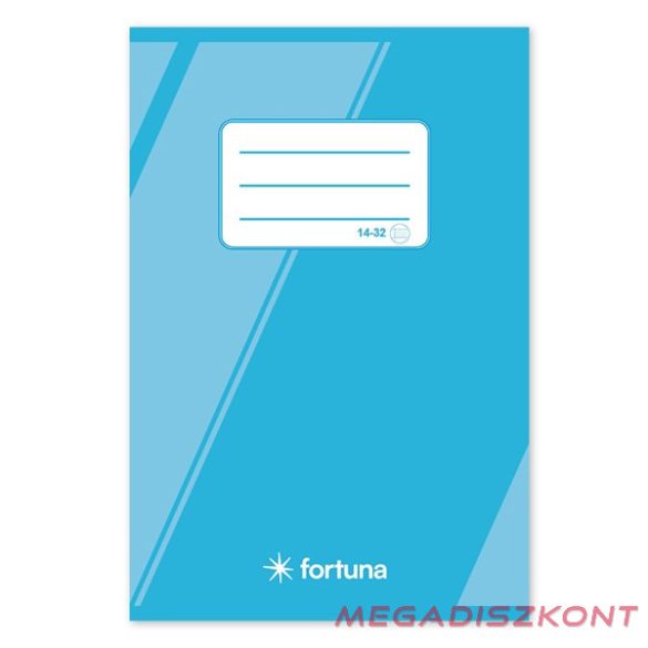 Füzet vonalas FORTUNA Basic A/5 32 lapos 14-32 1.osztályos