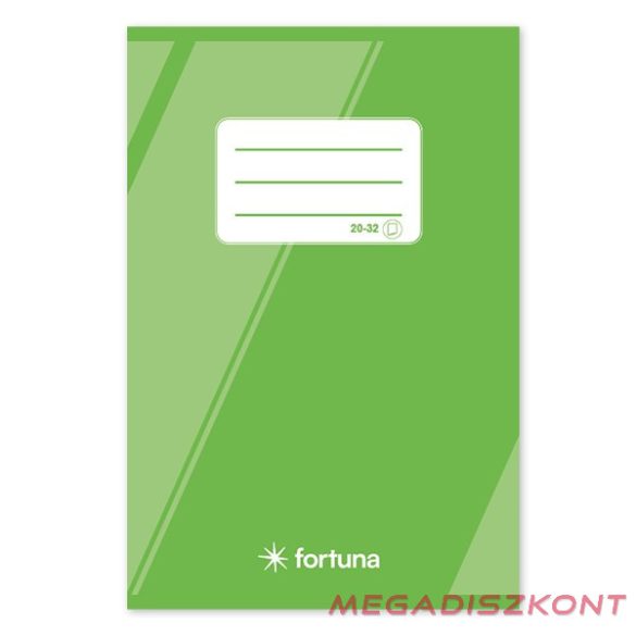Füzet sima FORTUNA Basic A/5 32 lapos 20-32